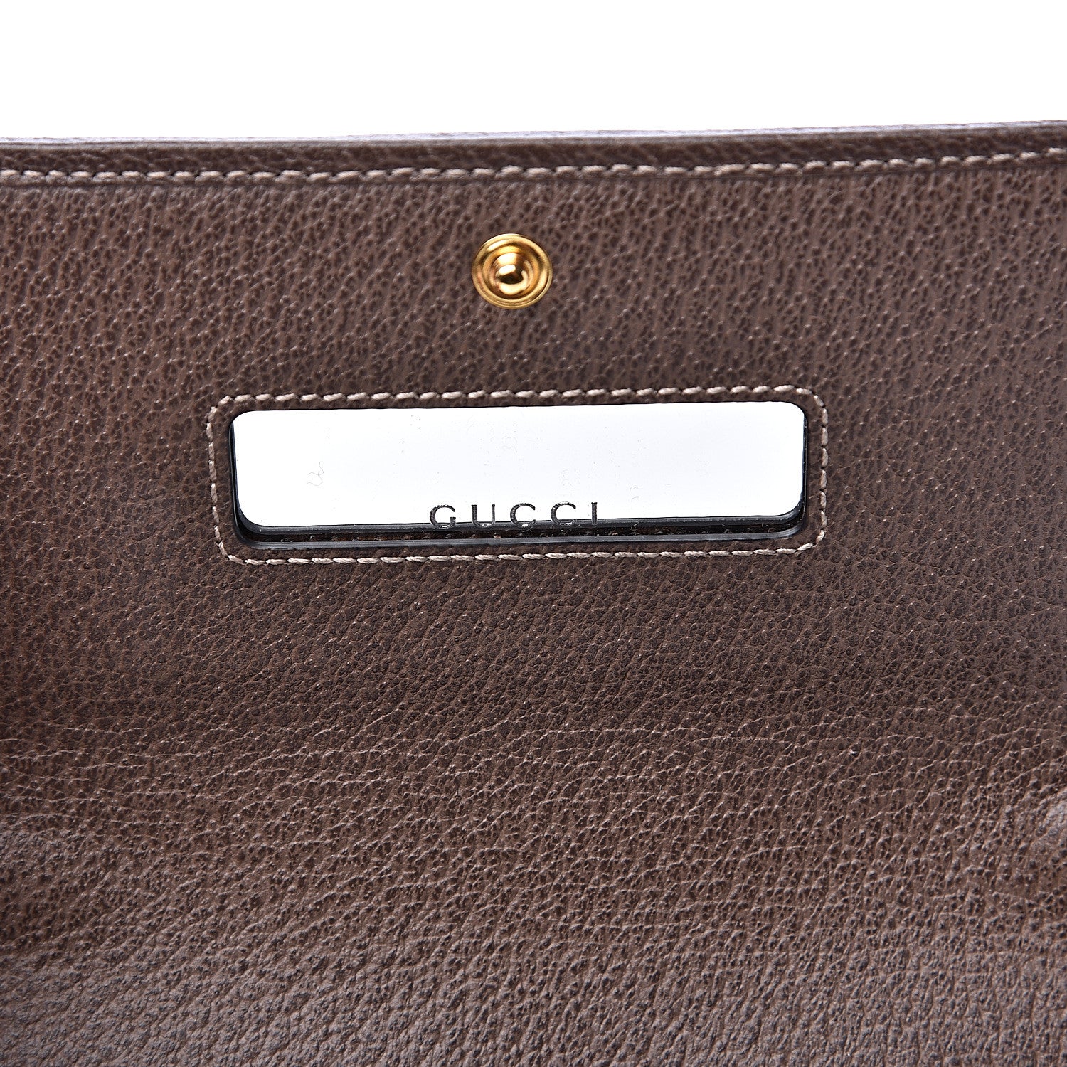 Gucci GG Supreme Monogram Web Ophidia Wallet On Chain Brown 6 of 11