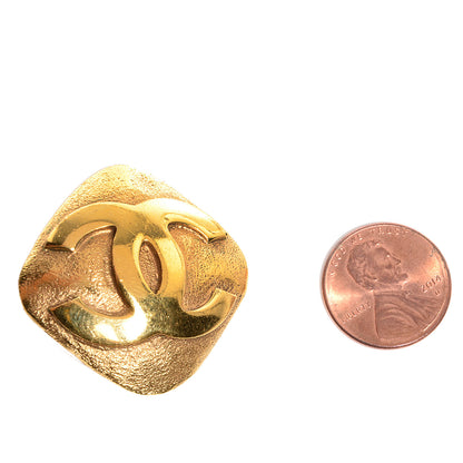Chanel CC Clip On Earrings Gold 2 of 4
