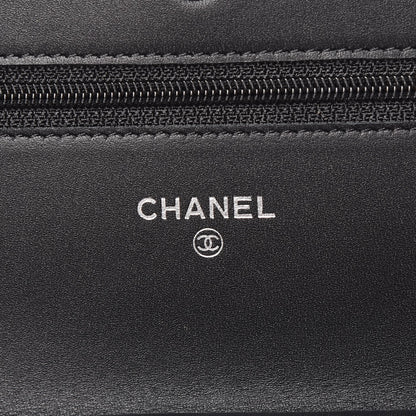 Chanel Caviar Timeless CC Wallet On Chain WOC Black 6 of 9