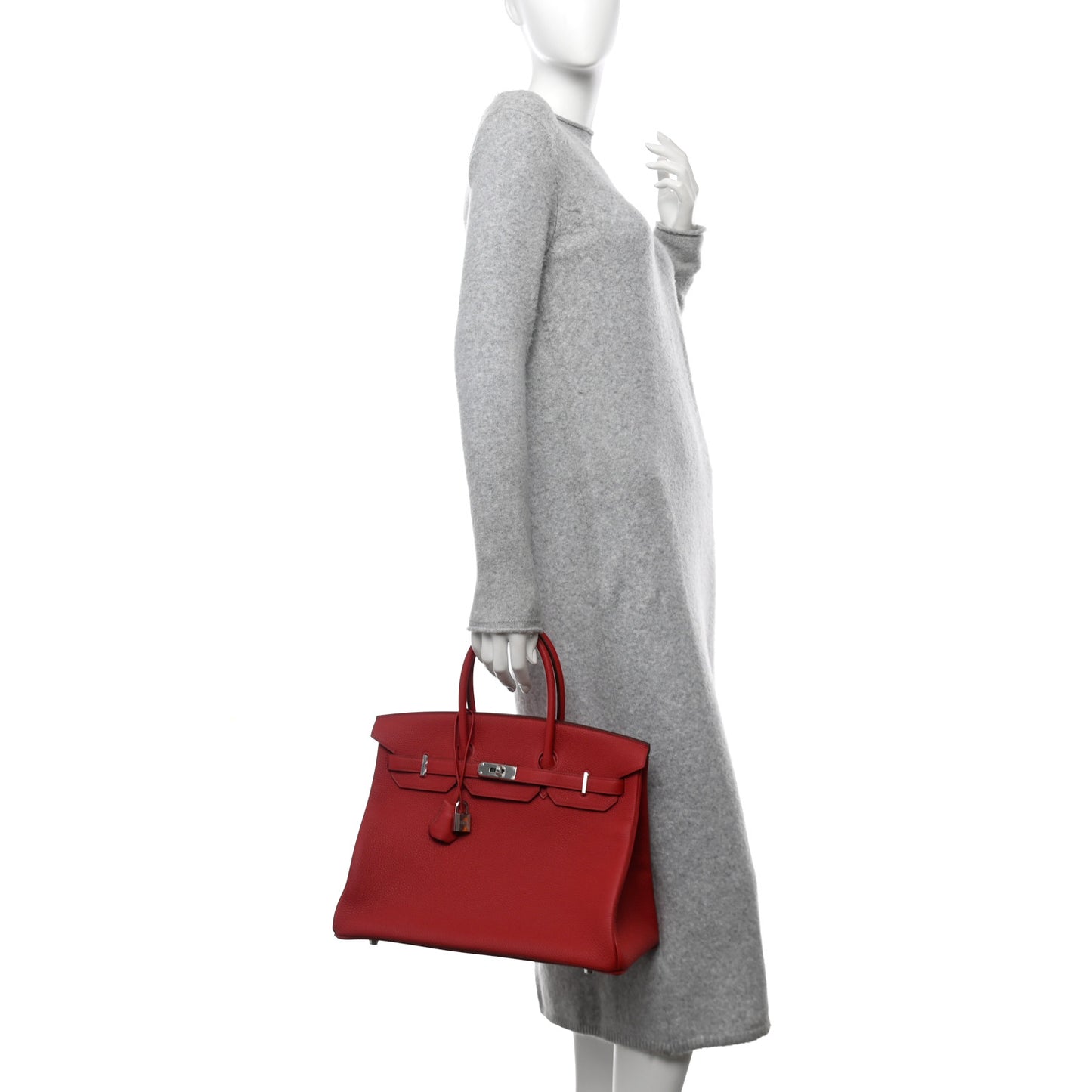 Togo Horseshoe Birkin 35 Rouge Garance Anemone