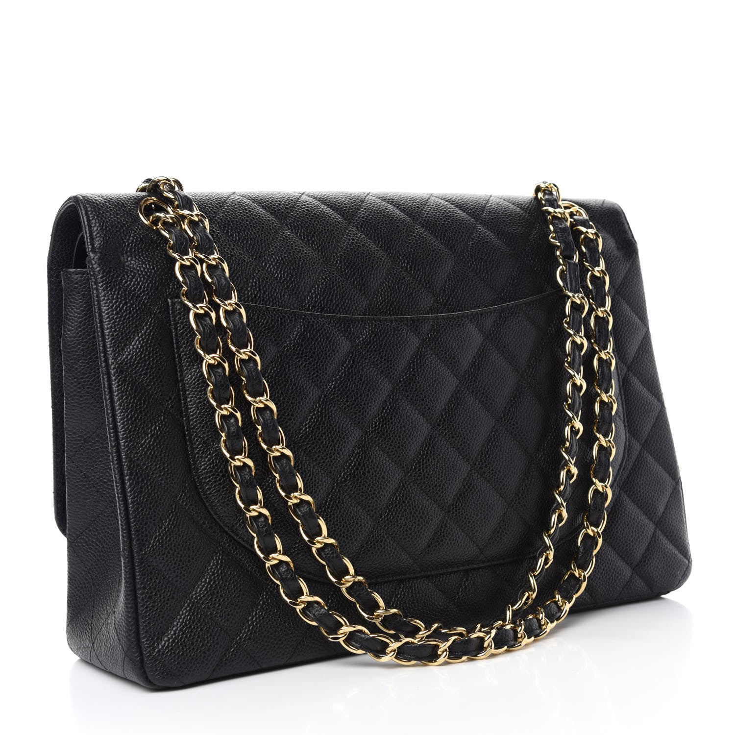 Chanel Caviar Quilted Maxi Double Flap Black 3 of 10