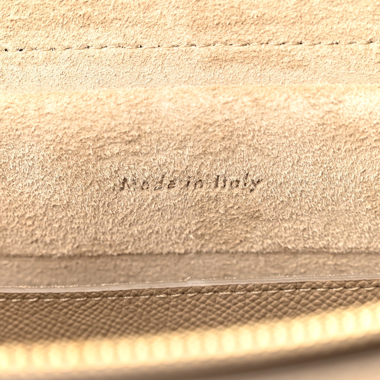 Grained Calfskin Micro Belt Bag Light Taupe