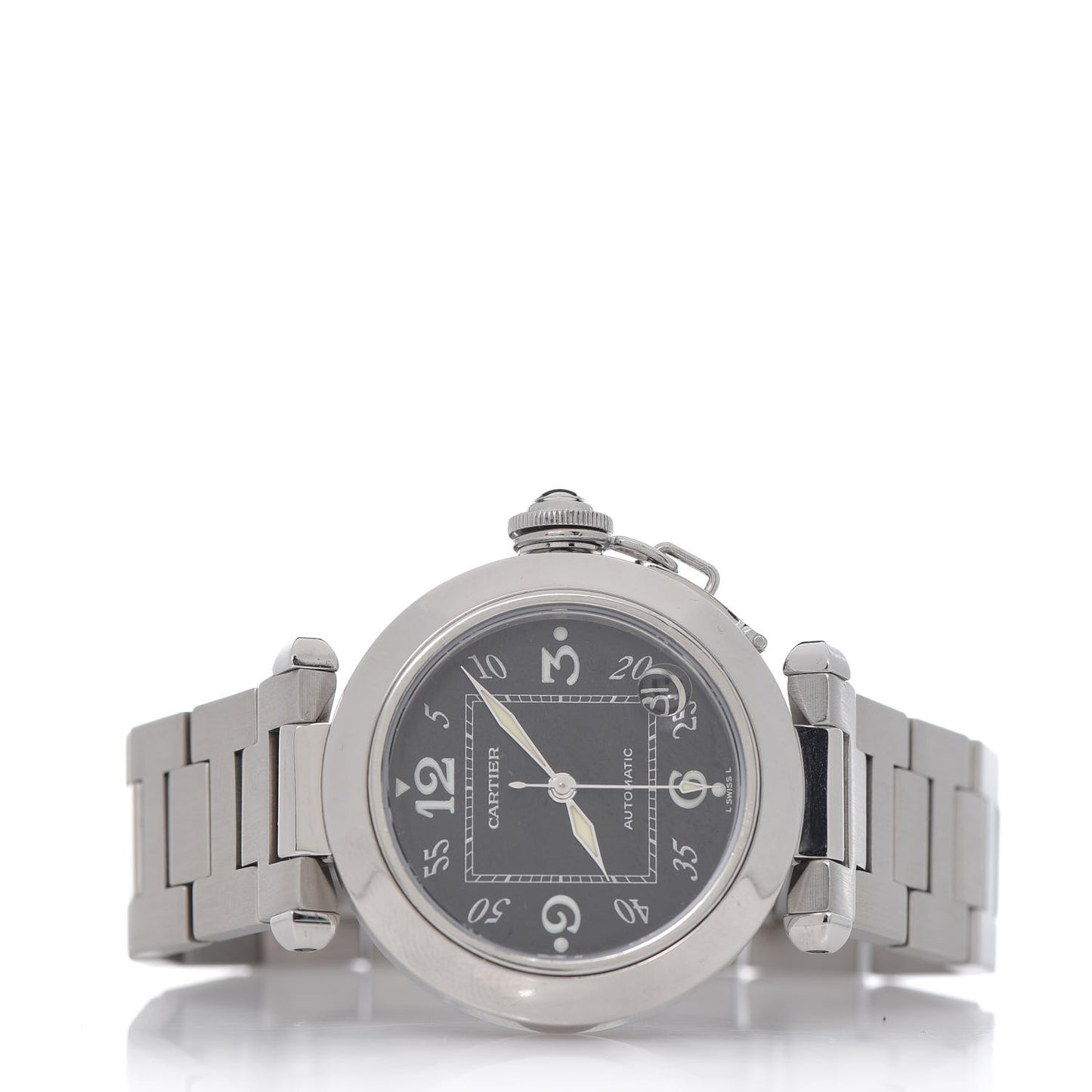 Stainless Steel 35mm Pasha C Automatic Watch Black