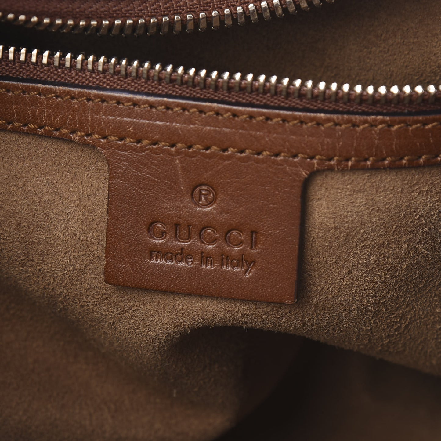 GG Supreme Monogram Cuoio Toscano Small Boston Beige Ebony Cuir