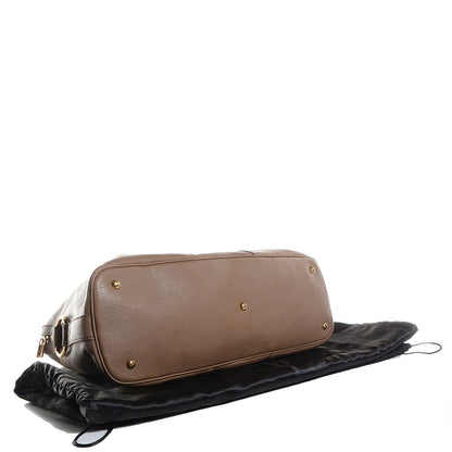 Saint Laurent Calfskin Oversized Muse Dark Beige 4 of 8