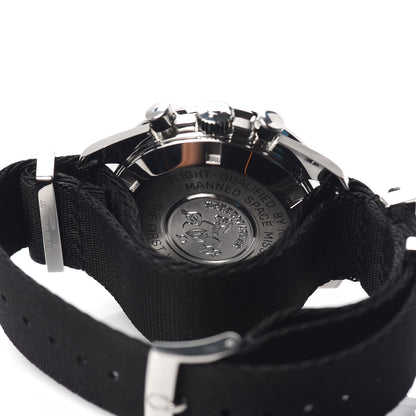 Omega Stainless Steel Nylon 42mm Speedmaster Moonwatch Professional Chronograph Automatic Watch Black 311.33.42.30.01.001 7 of 8
