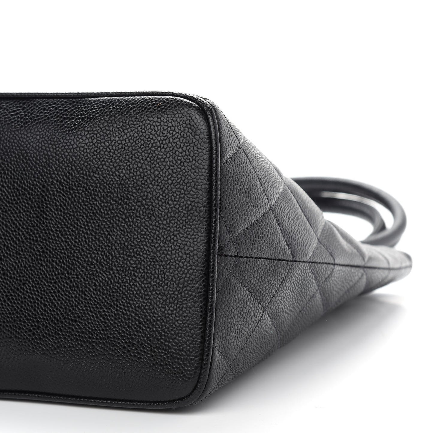 Caviar Quilted Medallion Tote Black