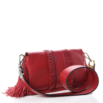 Fendi Nappa F is Fringe Baguette Fragola 3 of 7