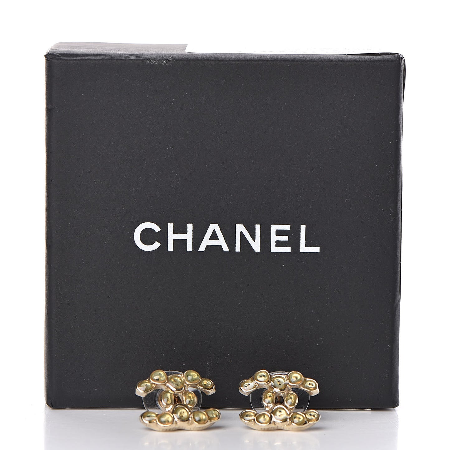 Gripoix CC Earrings Gold