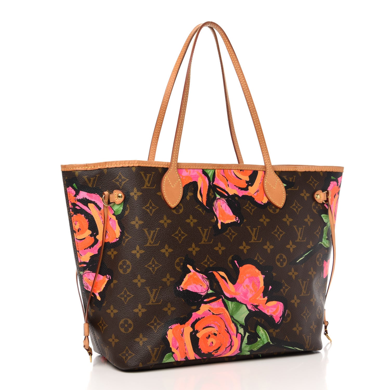 Louis Vuitton Monogram Roses Neverfull MM 3 of 11