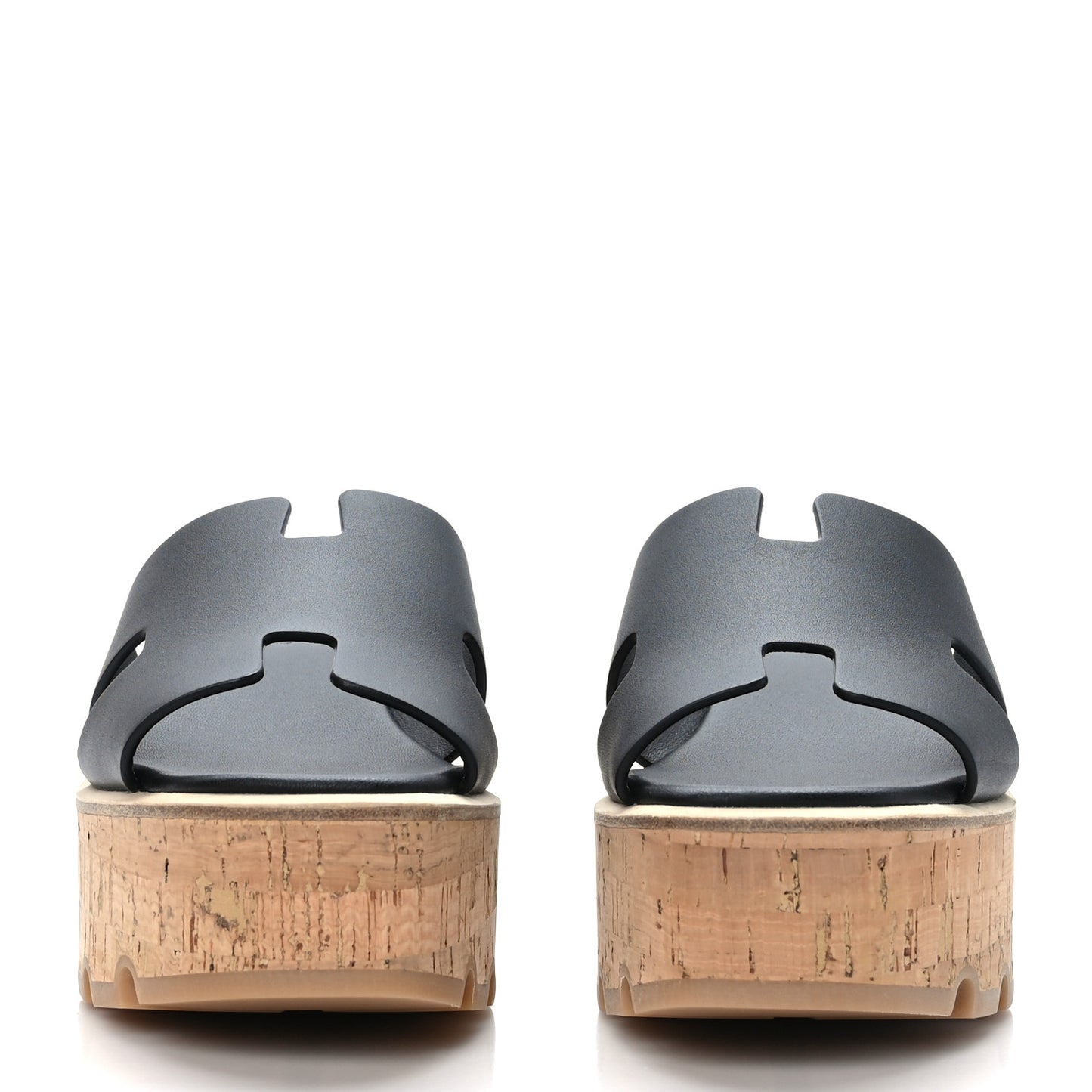 Calfskin Cork Eze 30 Sandals 37 Black