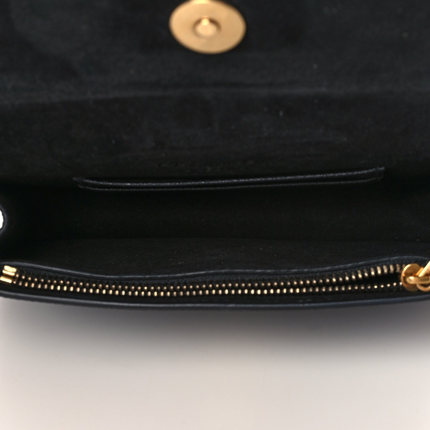 Grained Calfskin Saddle Belt Bag Black