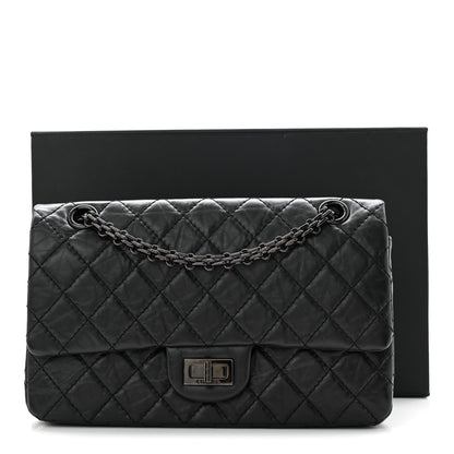 Chanel Aged Calfskin Quilted 2.55 Reissue 225 Flap So Black 11 of 11
