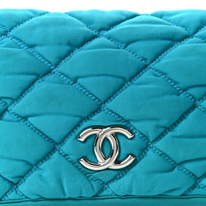 Chanel Nylon Bubble Quilt Medium Flap Turquoise 8 of 10