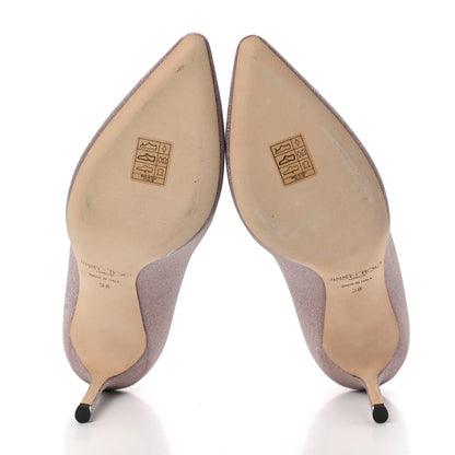 Jimmy Choo Glitter Pointy Toe Romy 85 Pumps 38 Pink 5 of 10