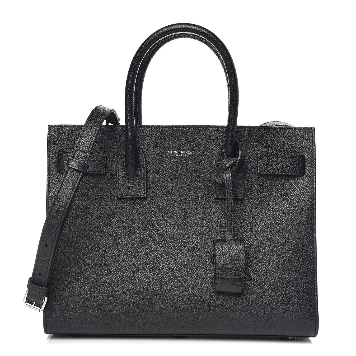 Saint Laurent Grained Calfskin Baby Sac De Jour Black 1 of 9