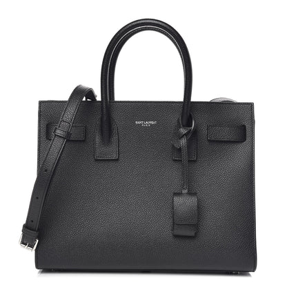 Saint Laurent Grained Calfskin Baby Sac De Jour Black 1 of 9