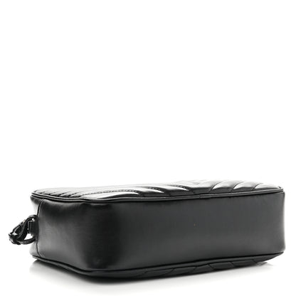 Saint Laurent Calfskin Matelasse Monogram Lou Camera Bag Black 3 of 7