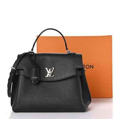 Louis Vuitton Soft Calfskin Lockme Ever MM Black 10 of 10