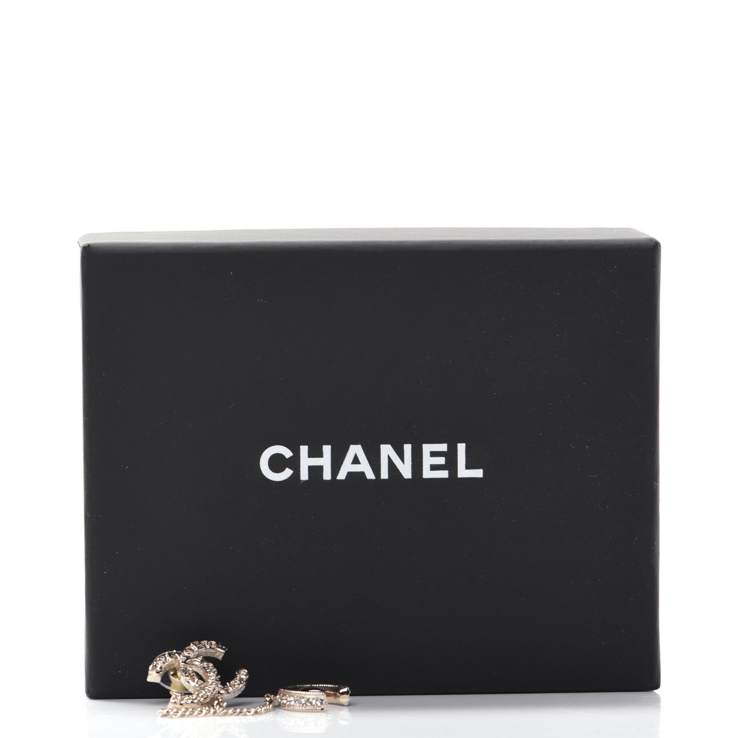 Chanel Crystal CC Cuff Single Earring Gold 7 of 7
