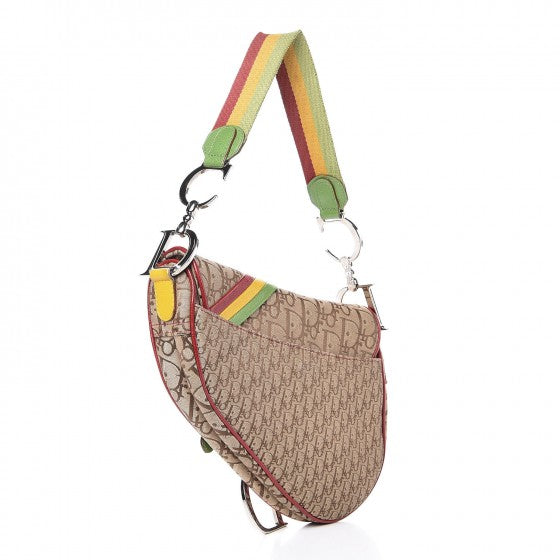 Christian Dior Monogram Rasta Saddle Bag Beige 3 of 7