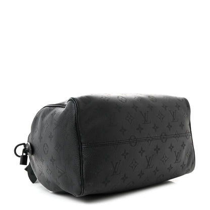 Louis Vuitton Calfskin Monogram Speedy P9 Bandouliere 30 Ultra Black 4 of 11