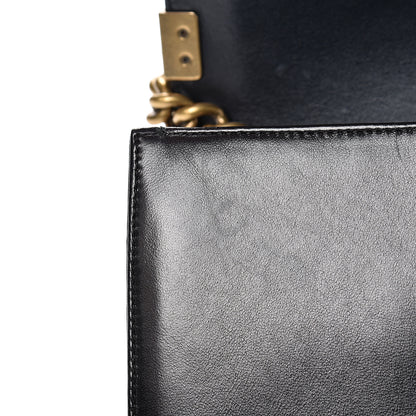 Chanel Lambskin Quilted Medium Boy Flap Black 13 of 14