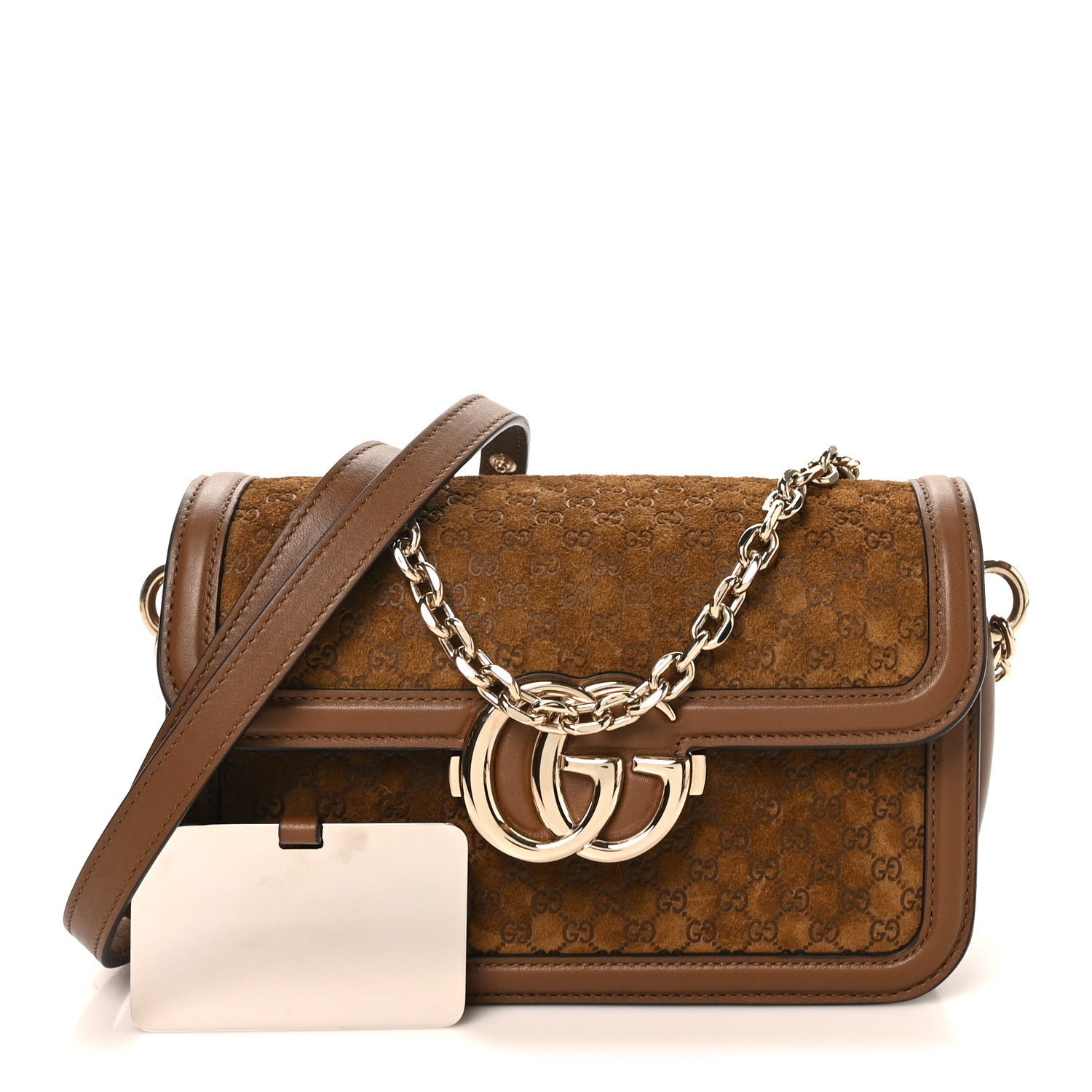Gucci Suede Microguccissima Go Small Shoulder Bag Brown 3 of 10
