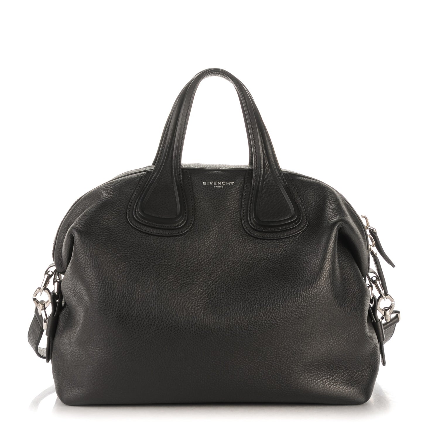 Waxy Grained Calfskin Medium Nightingale Black