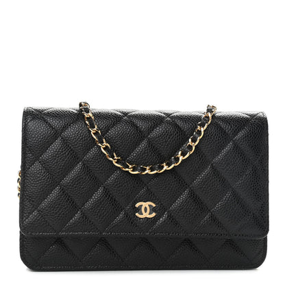 Chanel Caviar Quilted Wallet On Chain WOC Black 1 of 11