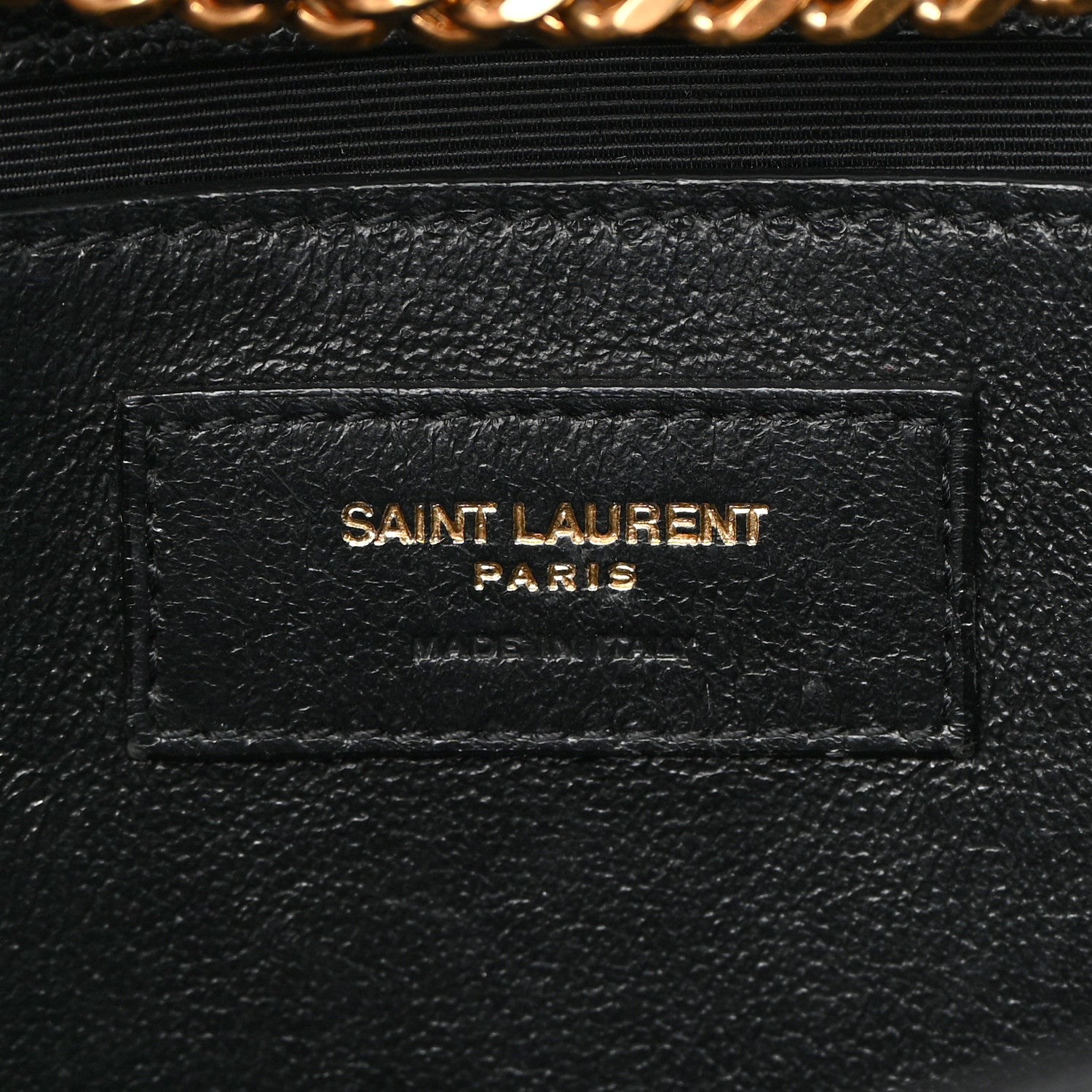 Saint Laurent Grain De Poudre Medium Classic Monogram Kate Satchel Black 6 of 12