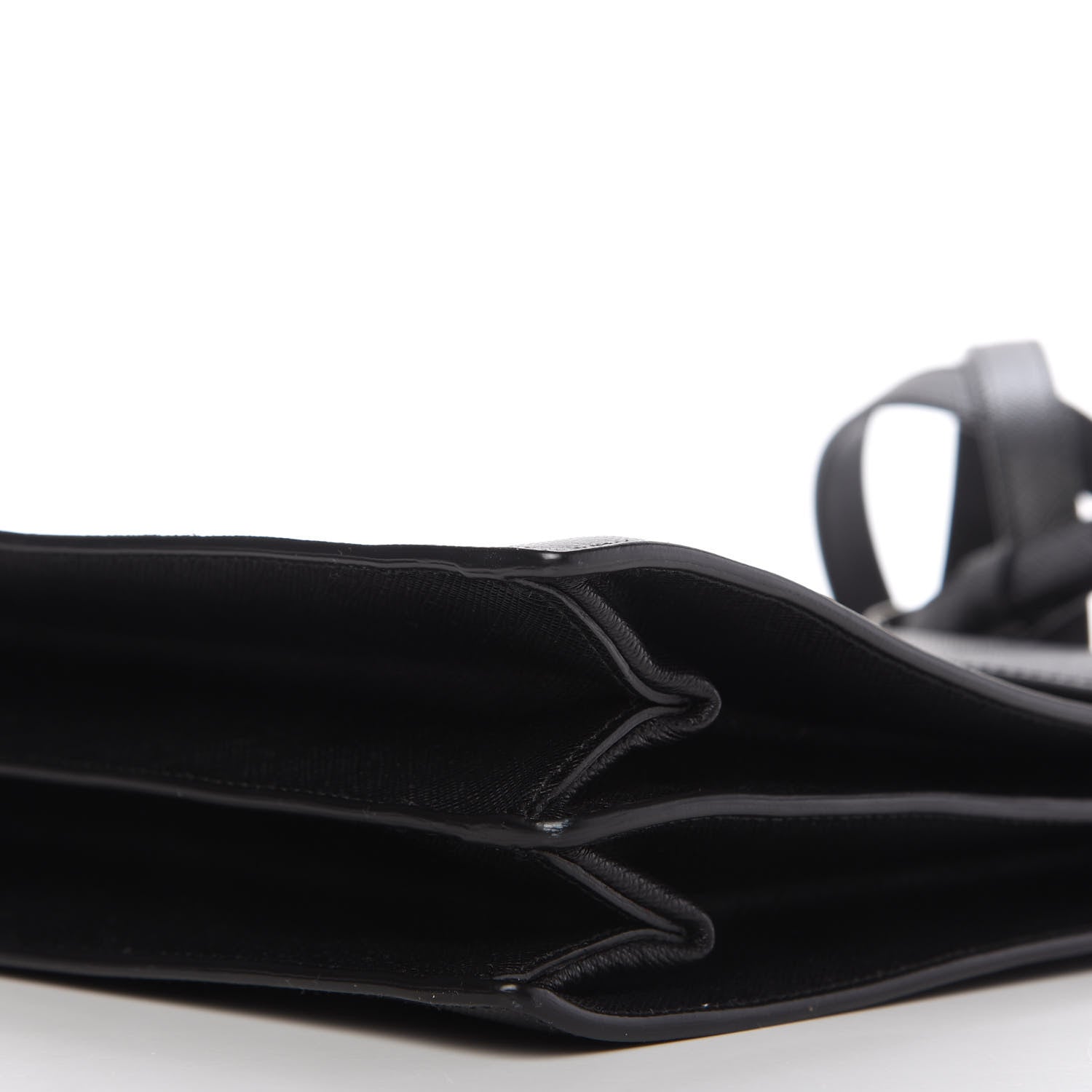 Prada Saffiano Lux Top Handle Flap Black 7 of 11