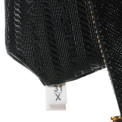 Prada Saffiano Lux Small Double Zip Tote Nero Black 9 of 11