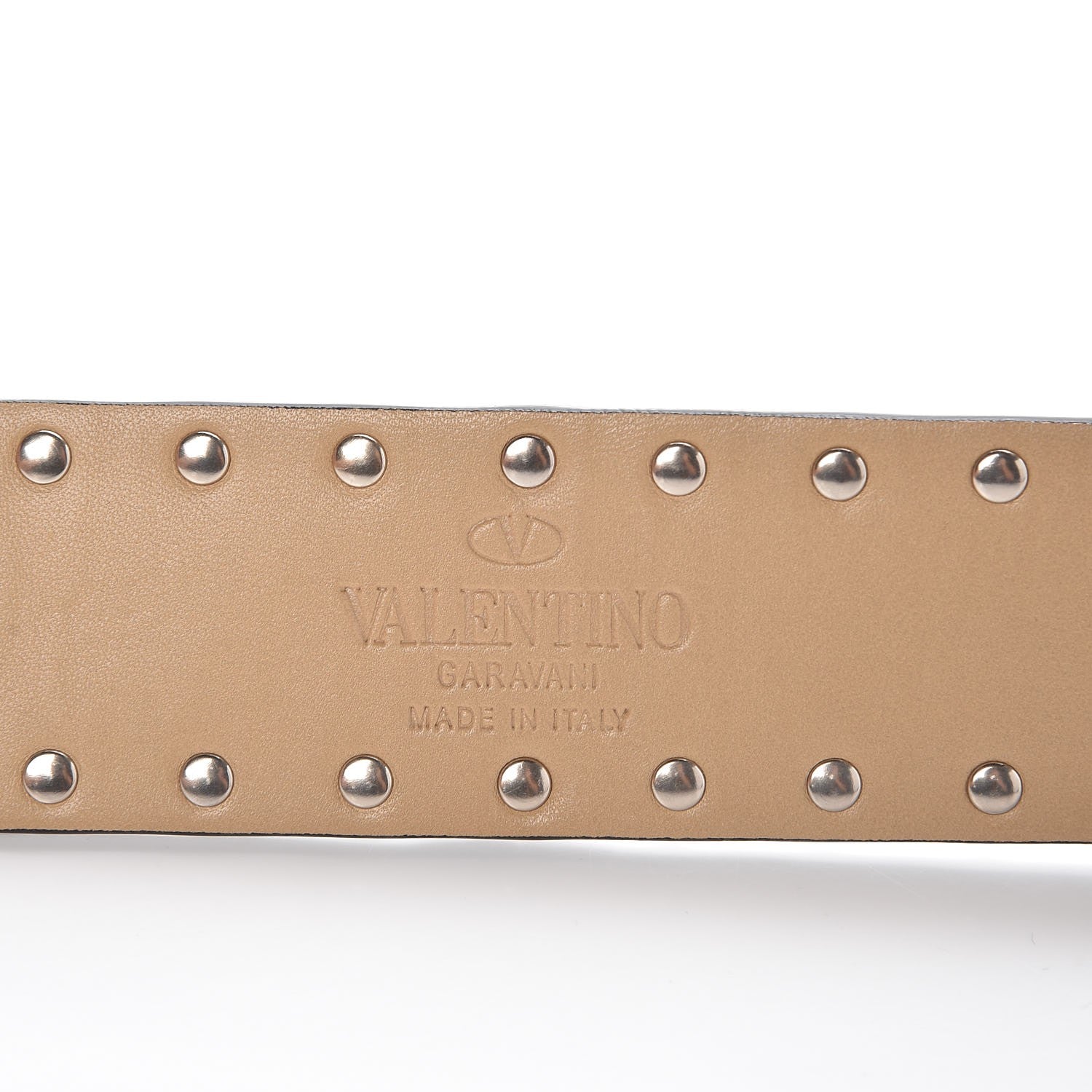 Valentino Garavani Lambskin Rockstud Spike Shoulder Strap Camel Rose 2 of 5