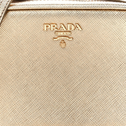 Prada Metallic Saffiano Mini Camera Crossbody Platino 8 of 11
