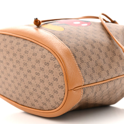 Gucci X DISNEY Mini Vintage GG Supreme Monogram Bucket Bag Beige Vintage Sun Oil 10 of 10