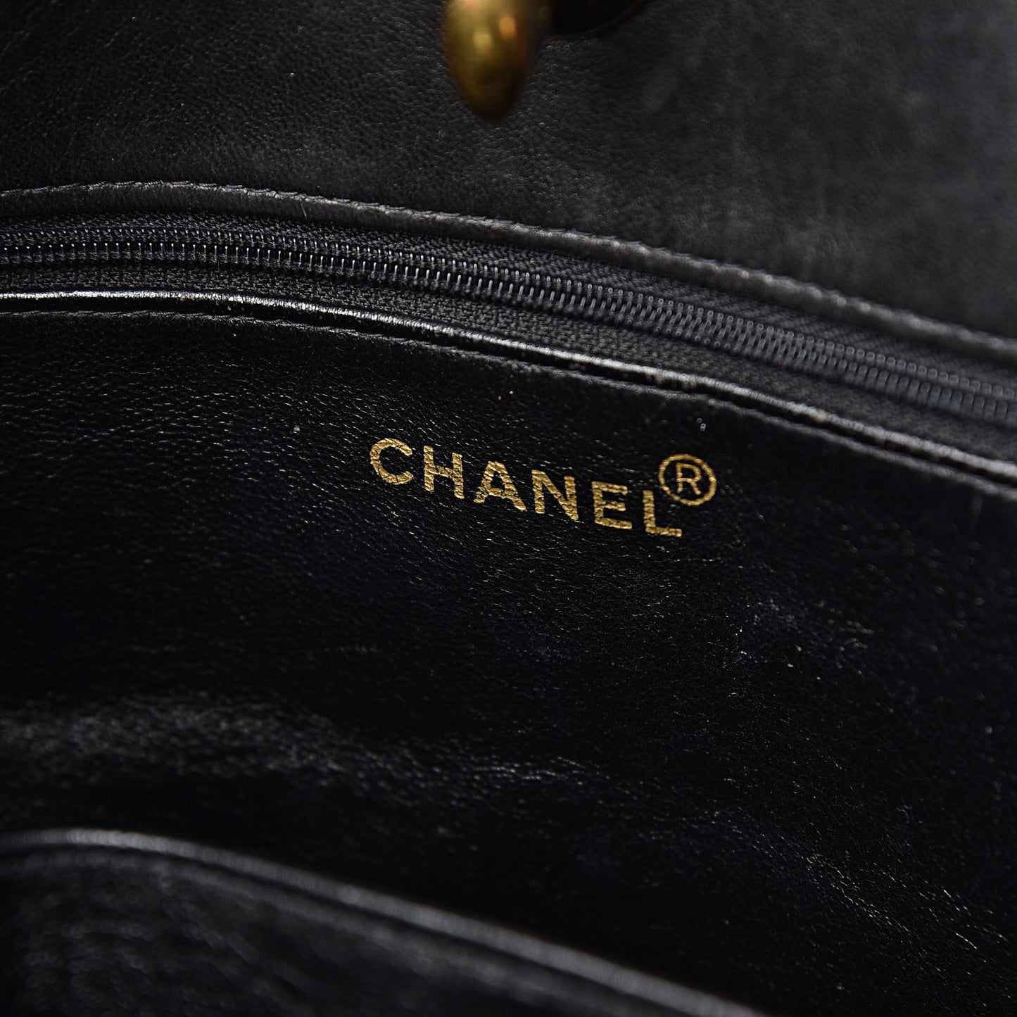 Lambskin Shopping Tote Black