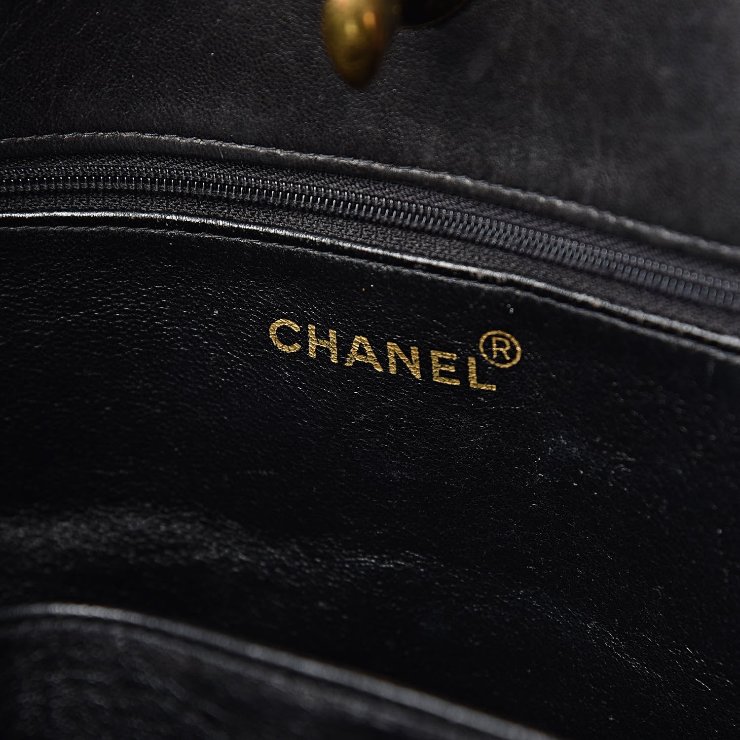 Chanel Lambskin Shopping Tote Black 8 of 12