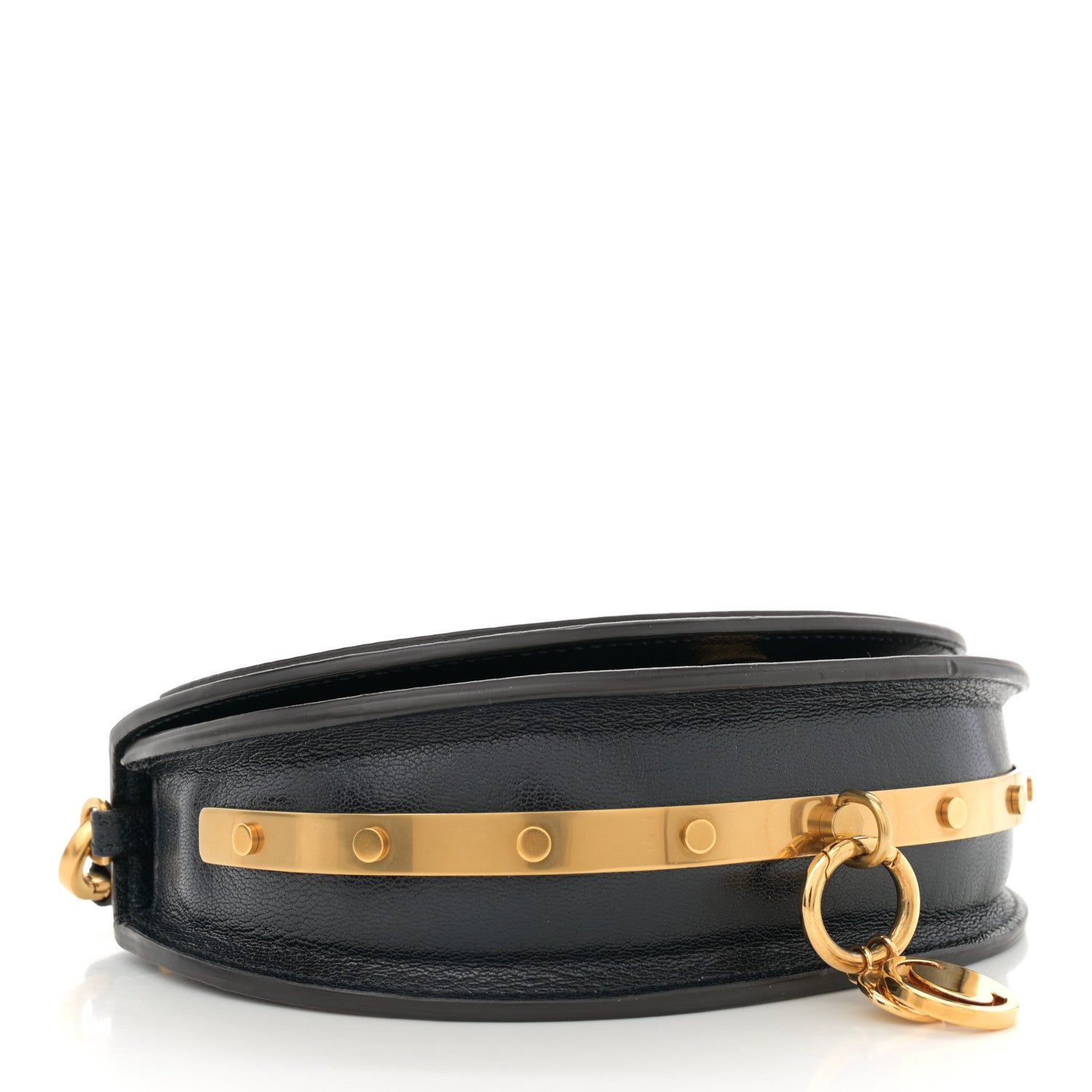 Chloe Calfskin Small Nile Bracelet Minaudiere Bag Silver Blue 4 of 11