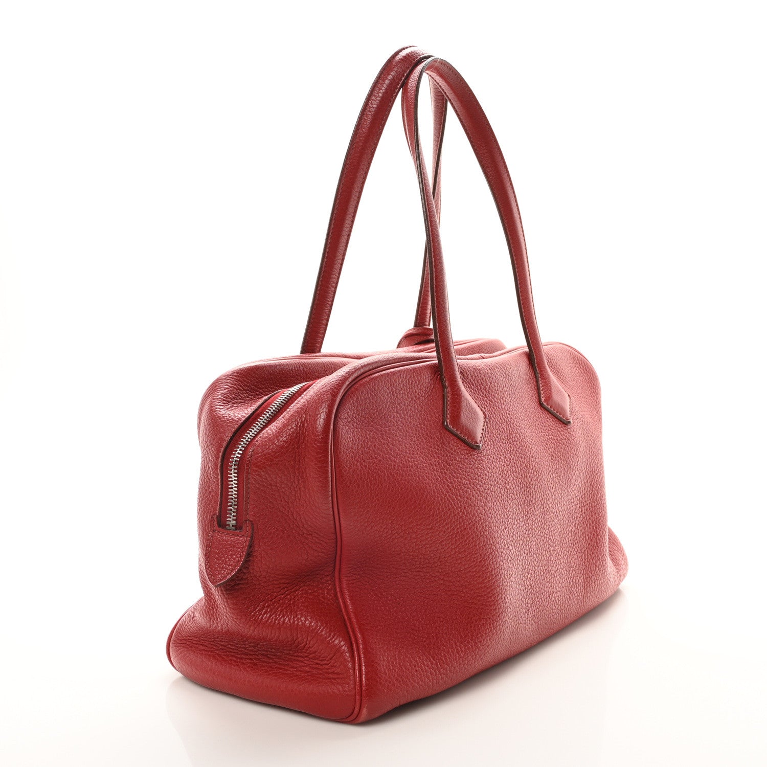 Hermes Taurillon Clemence Victoria 35 Rouge Garance 3 of 10