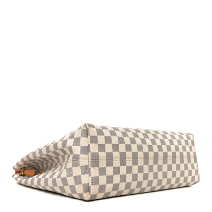 Louis Vuitton Damier Azur Graceful MM Rose Ballerine 4 of 10