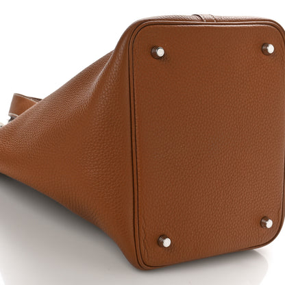 Hermes Taurillon Clemence Picotin Lock 22 MM Gold 7 of 9