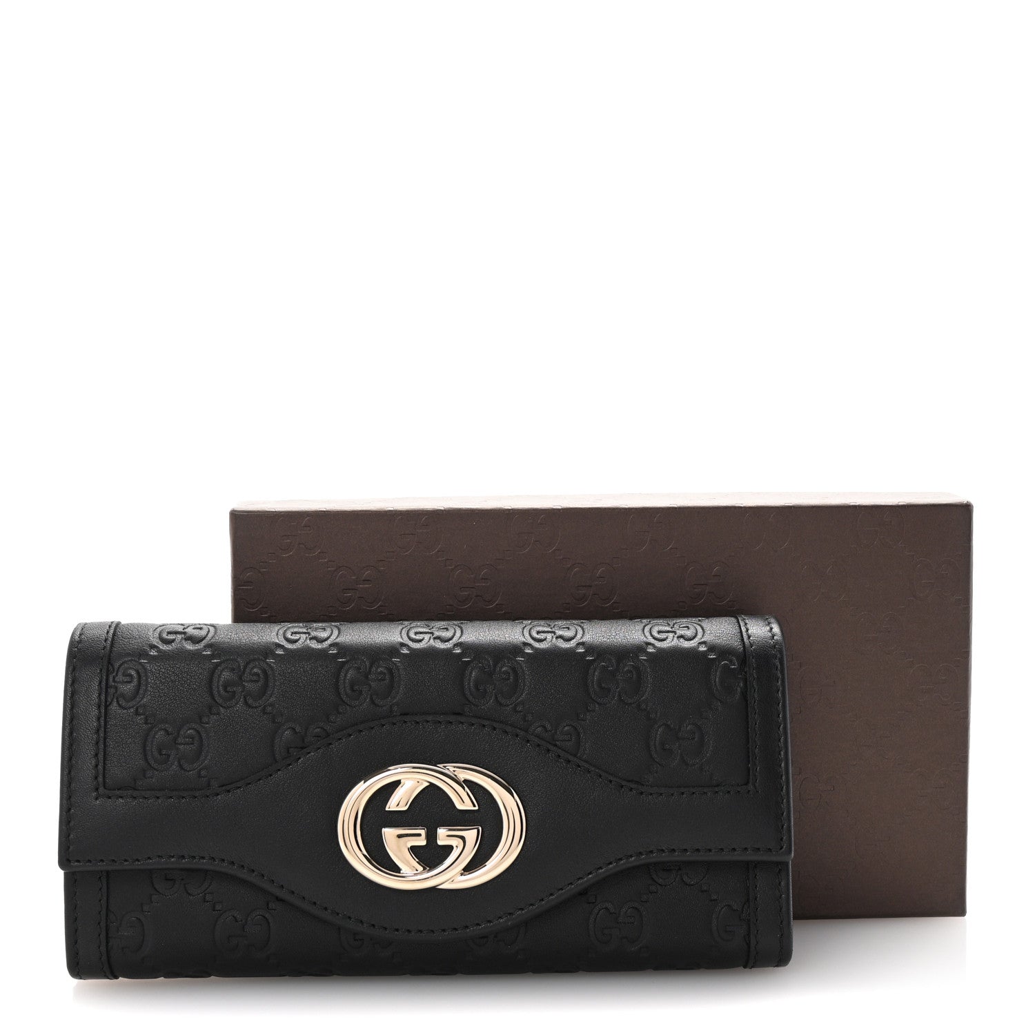 Gucci Guccissima Sukey Continental Wallet Continental Wallet Black 7 of 7