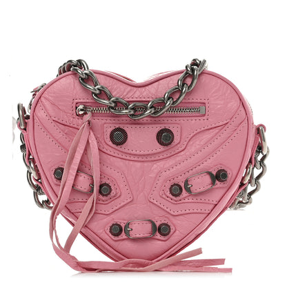 Balenciaga Agneau Arena Mini Le Cagole Heart Bag Sweet Pink 1 of 10