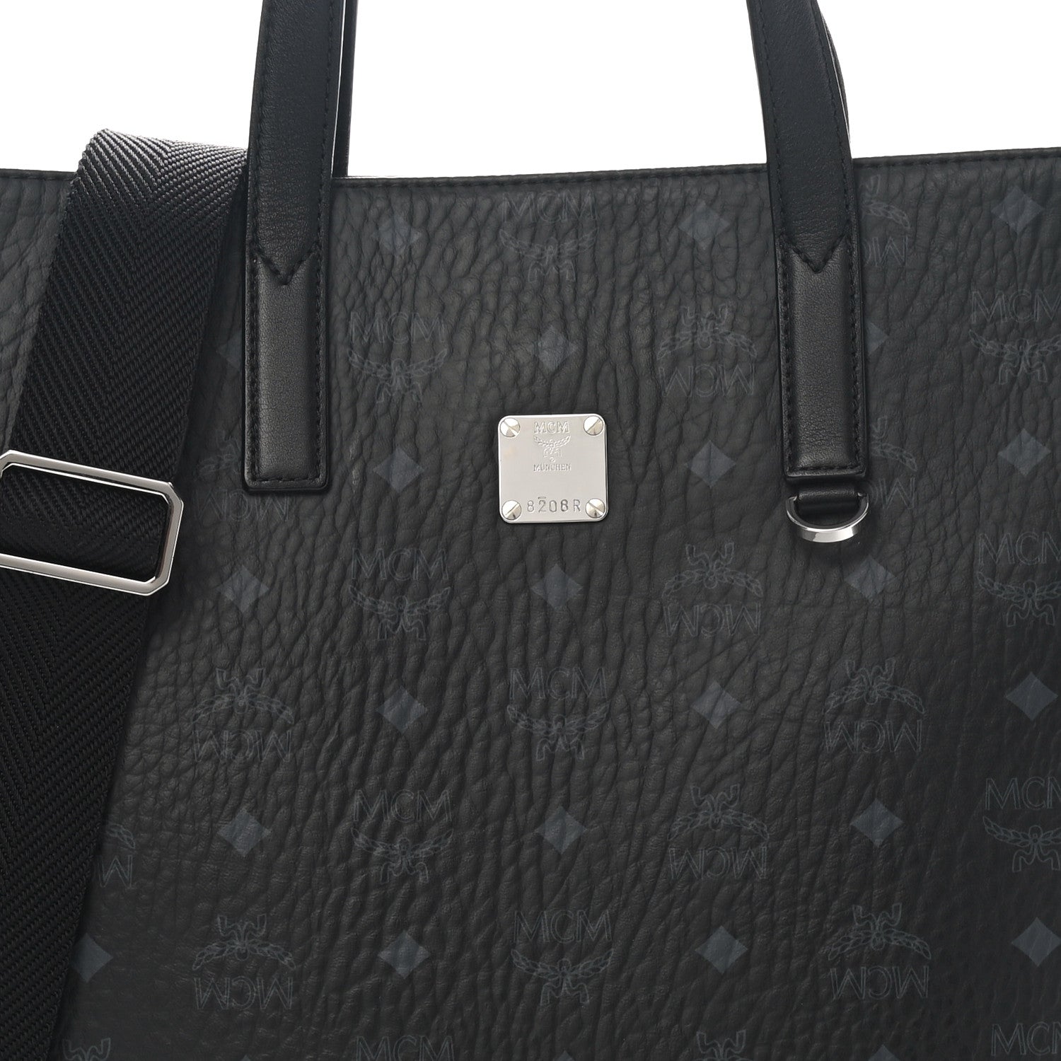 MCM Visetos Medium Klassik Tote Black 9 of 11