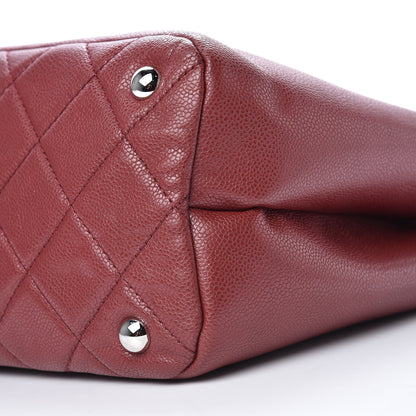 Chanel Caviar Quilted Large Timeless CC Soft Tote Dark Red 9 of 12