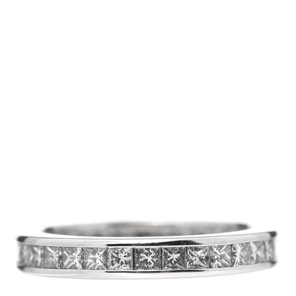 Harry Winston Platinum Diamond Channel Set Princess Wedding Band Ring 53 6.25 3 of 7