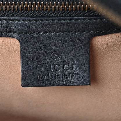 Gucci Calfskin Matelasse Medium GG Marmont Chain Shoulder Bag Black 6 of 8