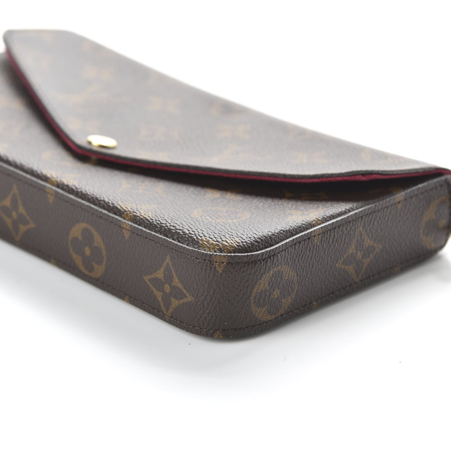 Louis Vuitton Monogram Pochette Felicie Chain Wallet Fuchsia 7 of 11