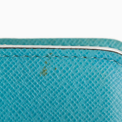 Louis Vuitton Monogram Groom Compact Zip Wallet Blue 7 of 8